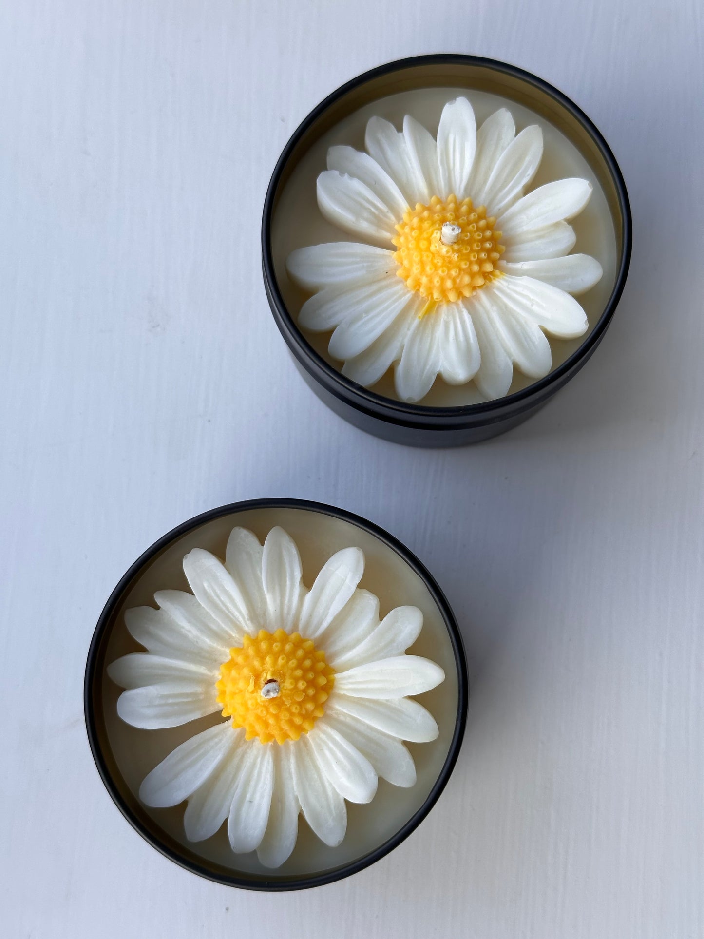Daisy candle | 100ml | black tin