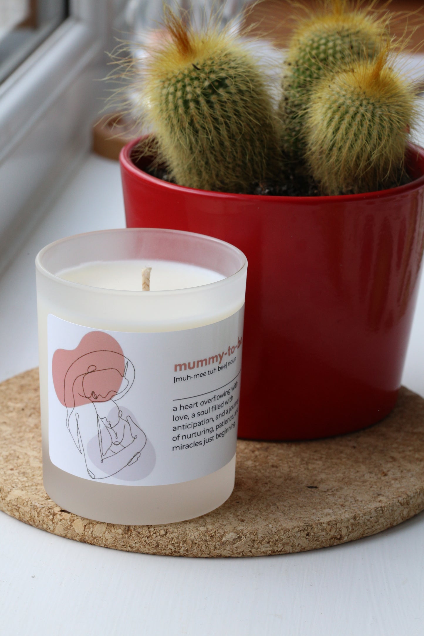 Mummy to be dictionary definition candle | personalised photo | 180ml