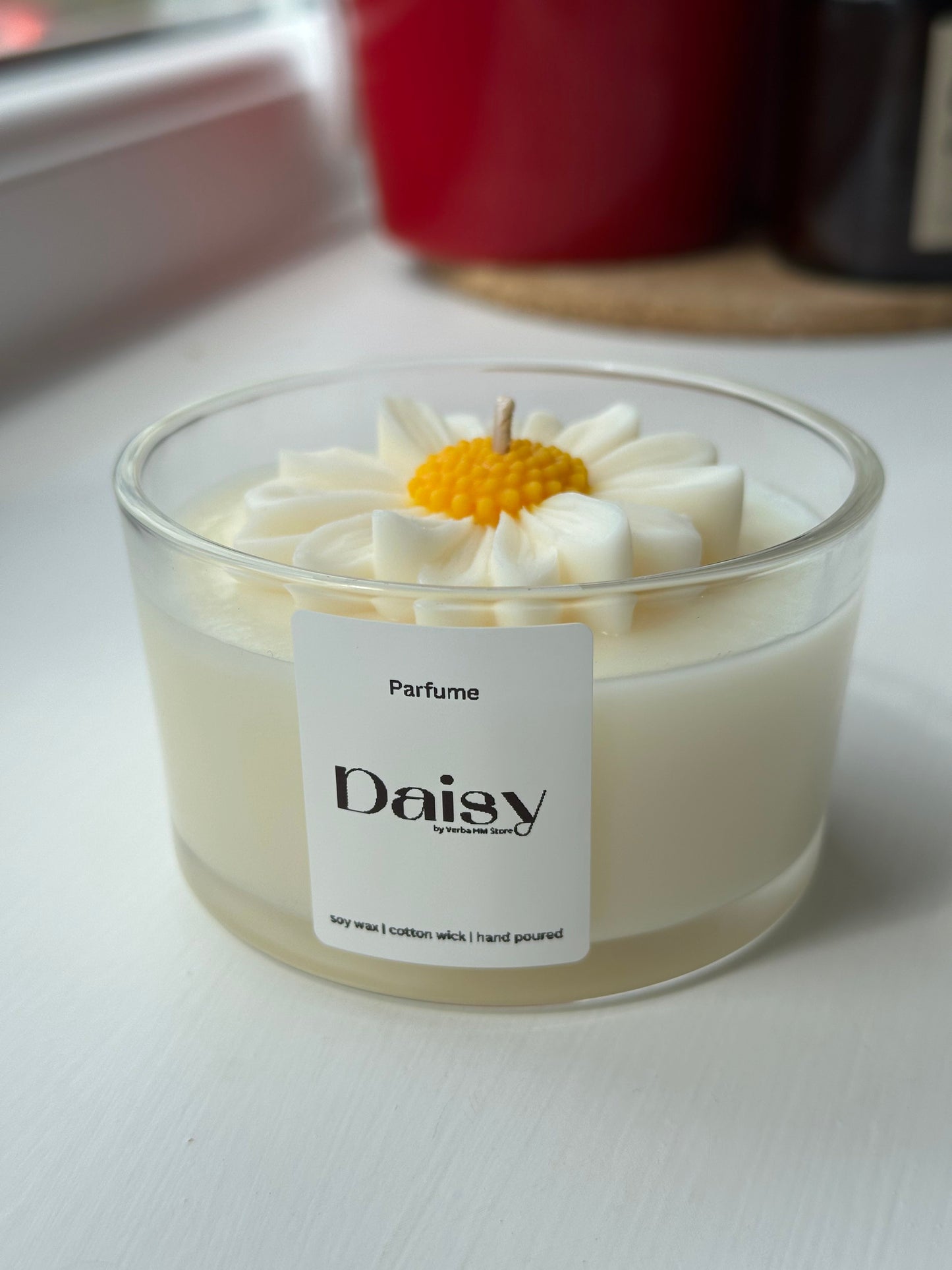 Daisy candle | glass jar | 200ml