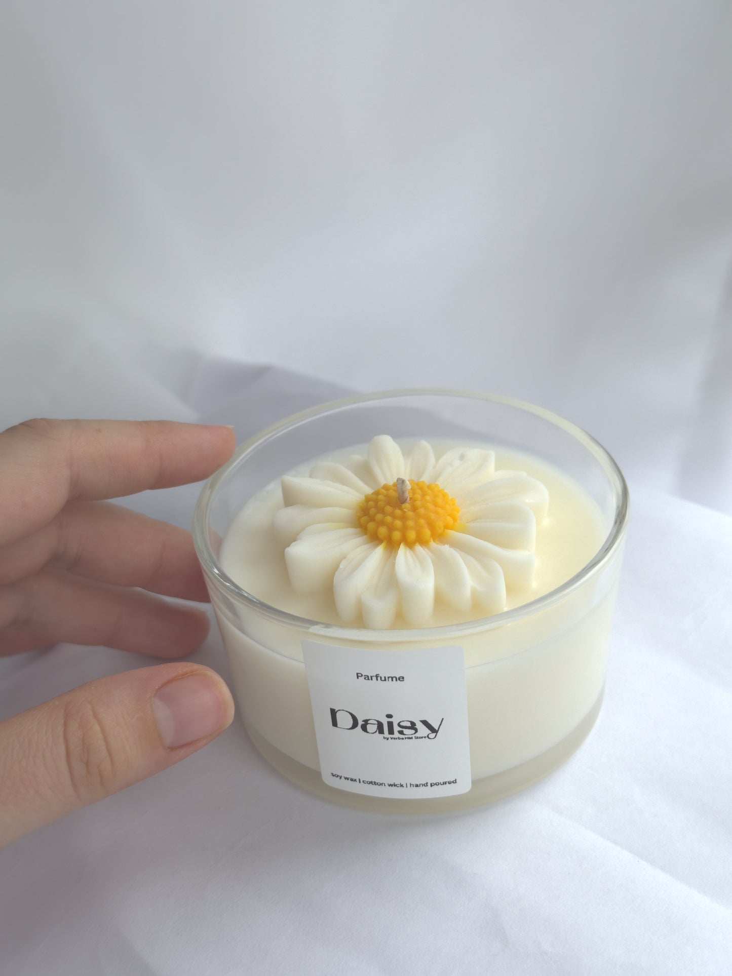 Daisy candle | glass jar | 200ml