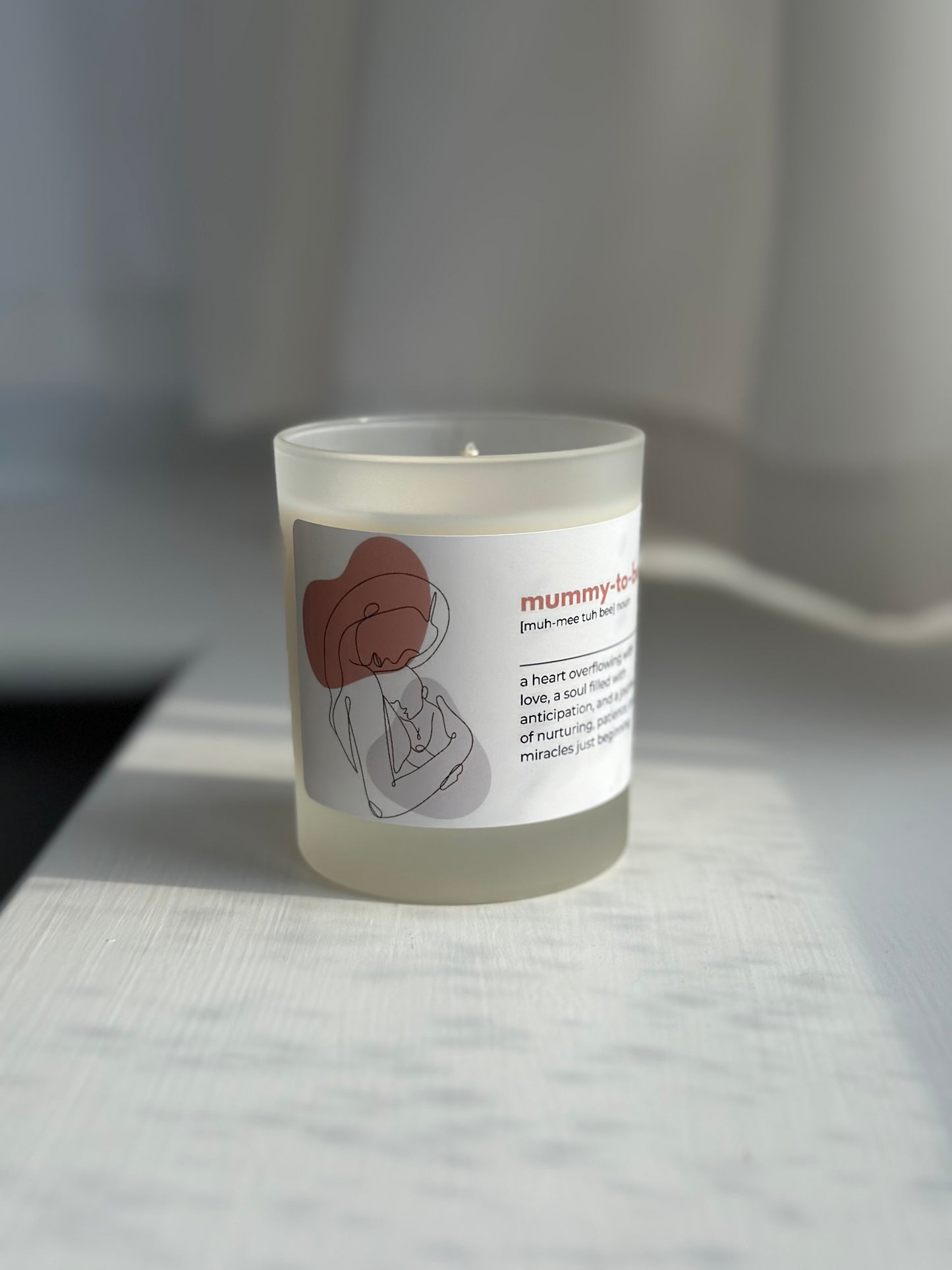 Mummy to be dictionary definition candle | personalised photo | 180ml