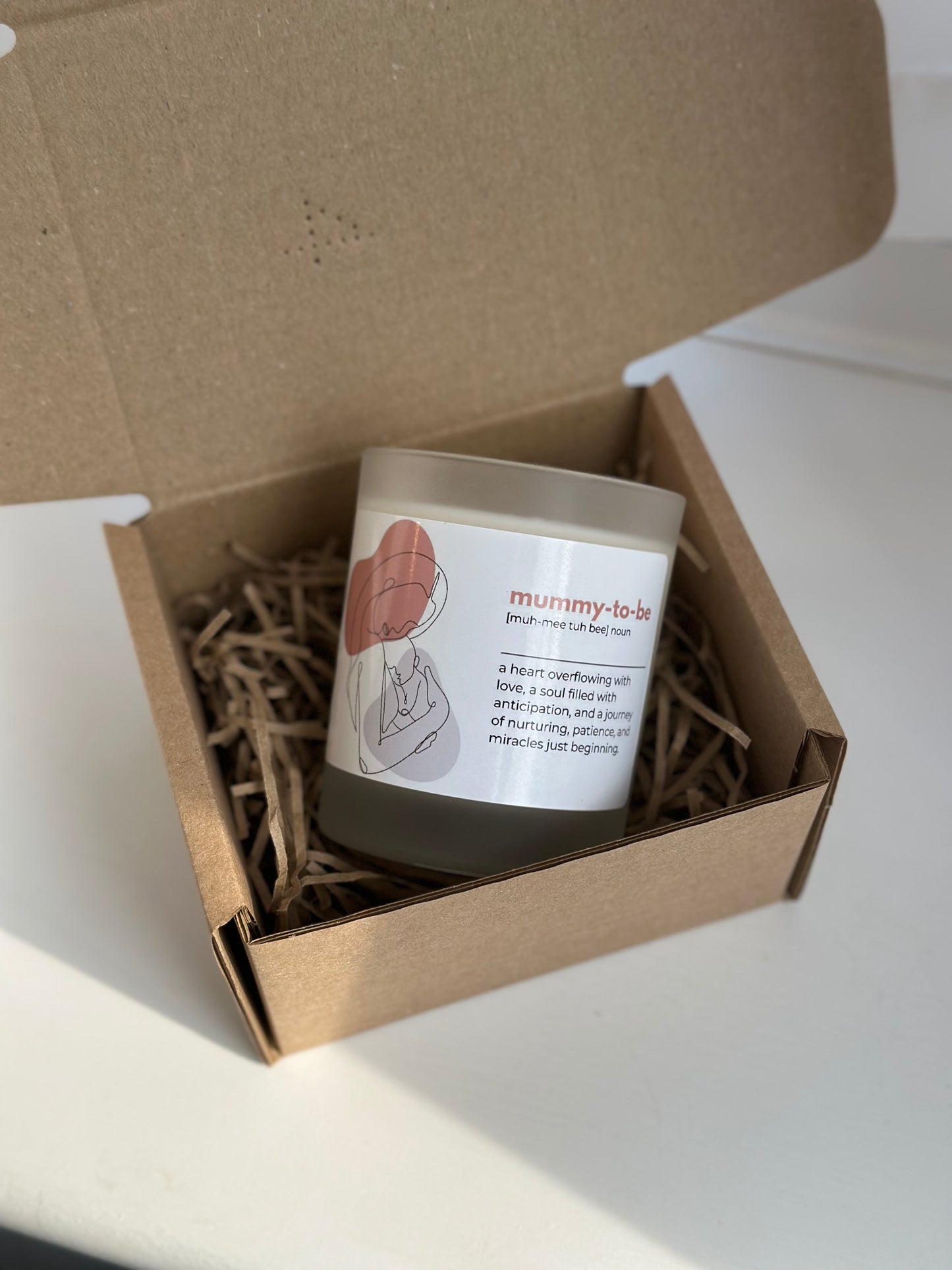 Mummy to be dictionary definition candle | personalised photo | 180ml