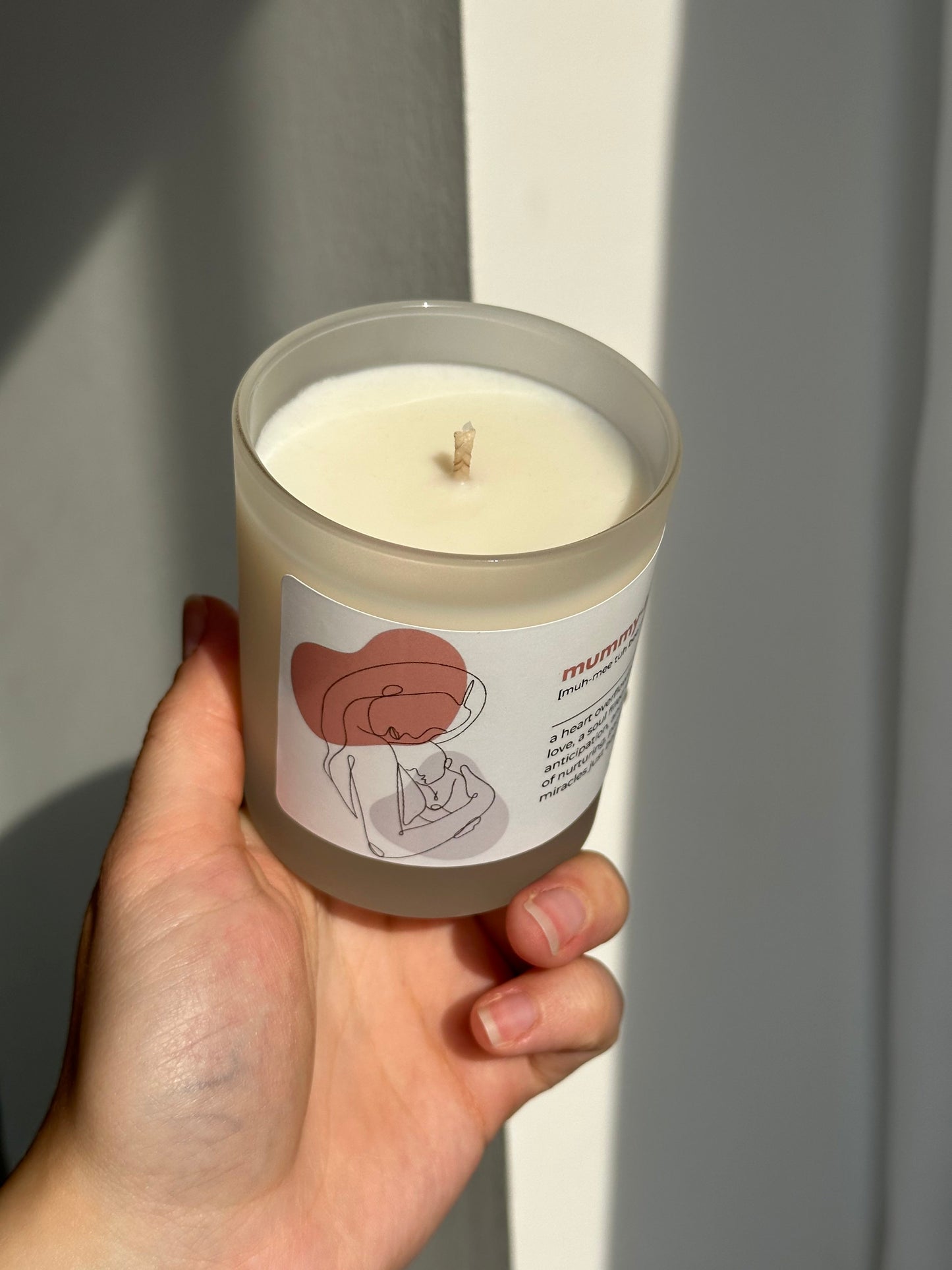 Mummy to be dictionary definition candle | personalised photo | 180ml