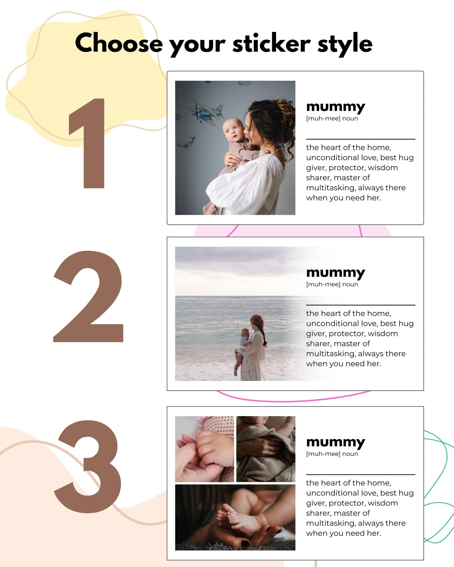 Mummy dictionary definition candle | personalised photo | 180ml