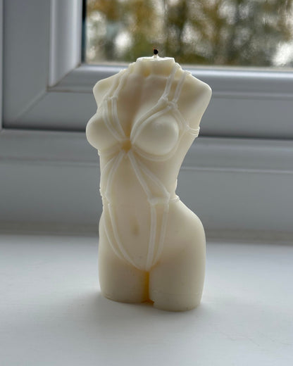 Woman body candle
