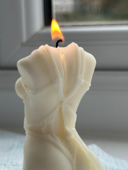 Woman body candle