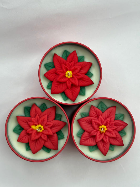 Poinsettia Christmas candle | 100g | Limited