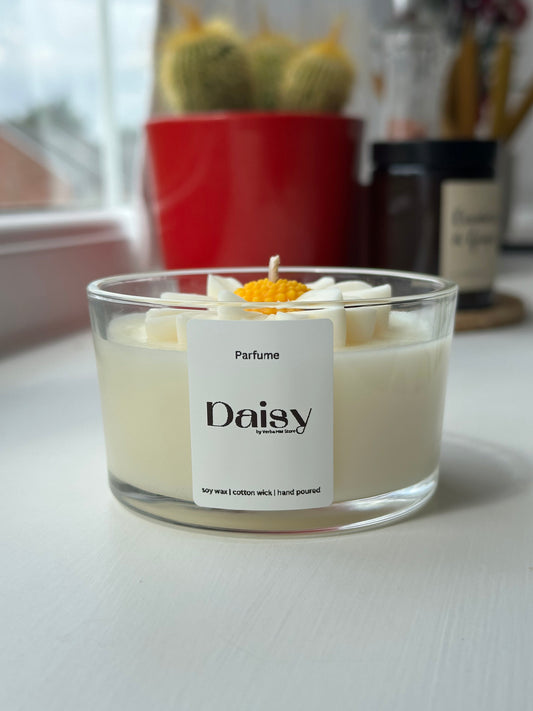 Daisy candle | glass jar | 200ml