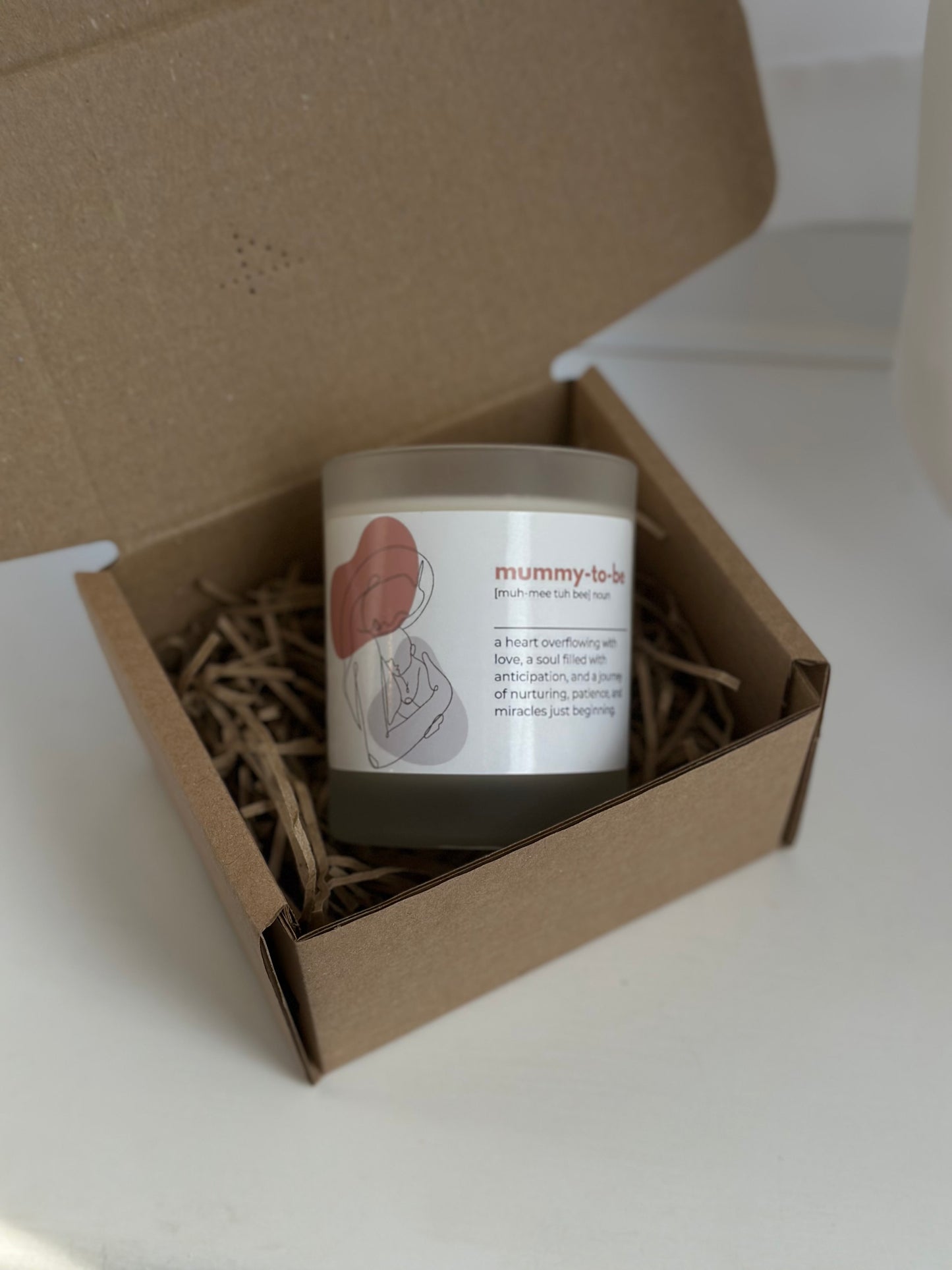 Mummy to be dictionary definition candle | personalised photo | 180ml
