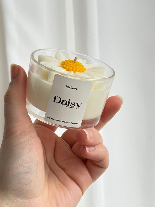 Daisy candle | glass jar | 100ml